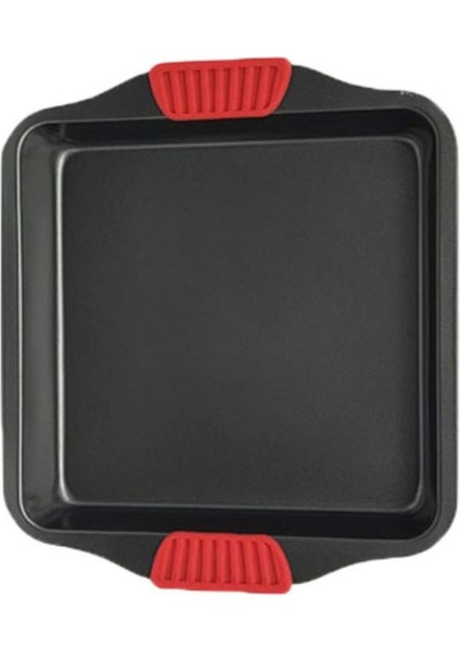 Karbon Siyah Çelik Orta Boy Fırın Tepsisi 24 x 30 x 7 cm - 1 Adet