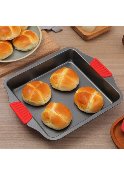 Karbon Siyah Çelik Orta Boy Fırın Tepsisi 24 x 30 x 7 cm - 1 Adet modelleri