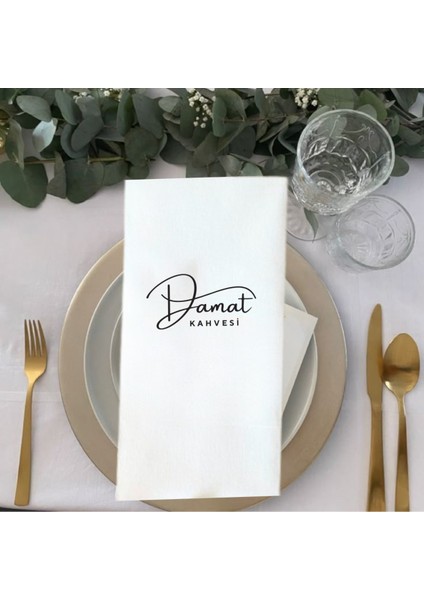 Damat Kahvesi Baskılı Peçete 5 Adet fiyatları