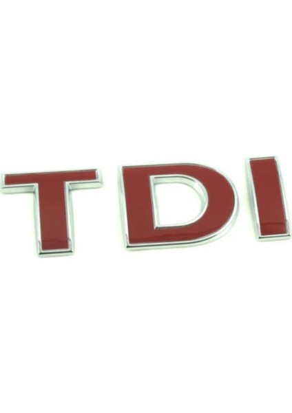 " Tdı " Tdı Kırmızı Krom Bagaj Yazısı Crafter 2007>2011 Arası Uyumlu