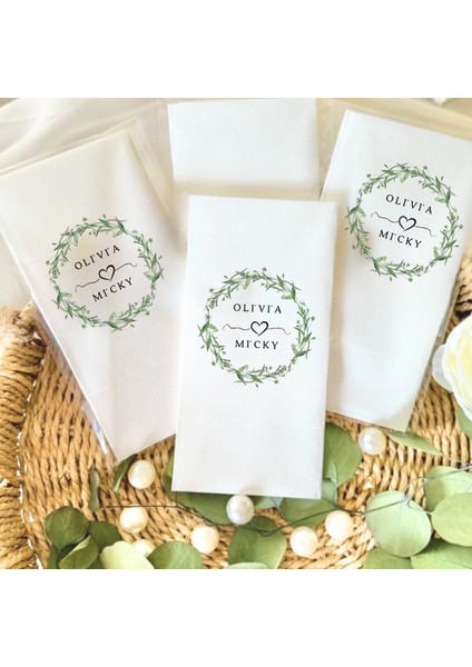 Kişiye Özel Düğün Temalı Baskılı Peçete 20’li