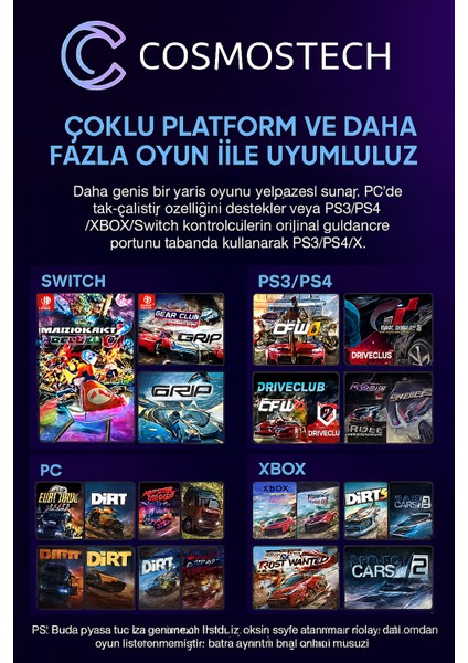 Pxn V9 Gen 2 Direksiyon Seti – Hall Effect Pedallar, Vites, 270°/900° Geçiş, Manyetik Sensör, Pc/xbox Series X|s/one/ps4 Uyumlu Gaming Racing Wheel