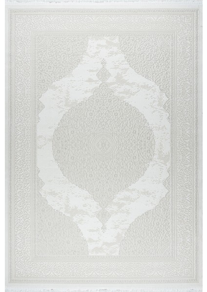 4m² / 6m² Krem Beyaz Salon Halısı – Modern Bambu Dokulu, Antialerjik, Kaymaz Taban & Toz Tutmaz Oturma Odası Halısı