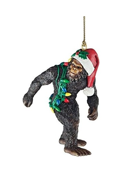 Bigfoot, Yeti Sabta'nın Şapkalı Komik Ağacı Dekorasyonu, Poliresin, Tam Renkli, 7,5 cm modelleri