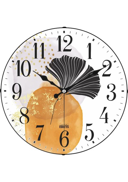 36 cm Gerçek Cam Akar Saniye Sessiz Mekanizma Dekoratif Duvar Saati Nss fiyatları