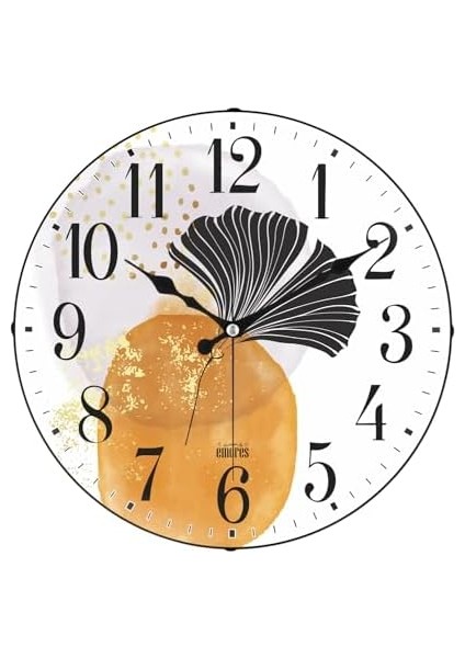 36 cm Gerçek Cam Akar Saniye Sessiz Mekanizma Dekoratif Duvar Saati Nss modelleri