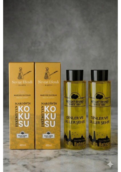 Mardin Özel Nergiz Kokulu Nevzat Efendi Kolonyası – 400 ml 2 Adet
