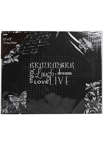 Albums Fotoğraf Albümleri T-12CHLK/R 3 Halkalı Baskılı Kara Tahta Tasarım Cilt Hatırla Albümü, 30,48 x 30,48 Cm, 30,48 x 30,48 cm modelleri