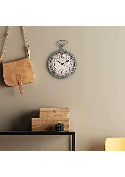 404-3828 9 Inç Cep Saati Kuvars Duvar Saati, Yeşil fiyatları