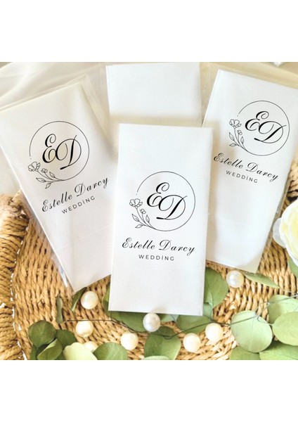 Kişiye Özel Söz Nişan Ddüğün Baskılı Peçete 20'li