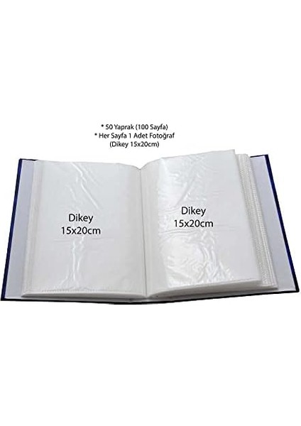 15X21CM 100 Fotoğraf Kapasiteli Ciltbezli Lüks Fotoğraf Albümü 689106-M fiyatları