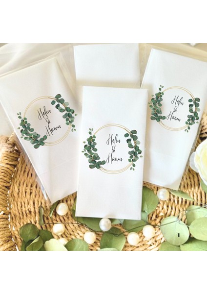 Söz Nişan Düğün Temalı Baskılı Peçete 20 Adet