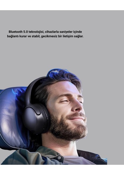 Bfs Kablosuz Bluetooth Kulaklık 5.0 18 Saat Kullanım Dinamik Sürücü Siyah fırsatları
