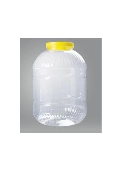 - Sarı Kapaklı Şeffaf Gövde Turşu Bidonu 10 Litre