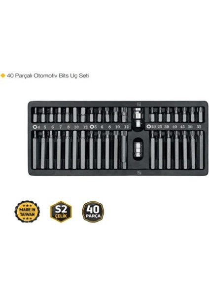 40 Parçalı Otomotiv Bits Uç Seti fiyatları