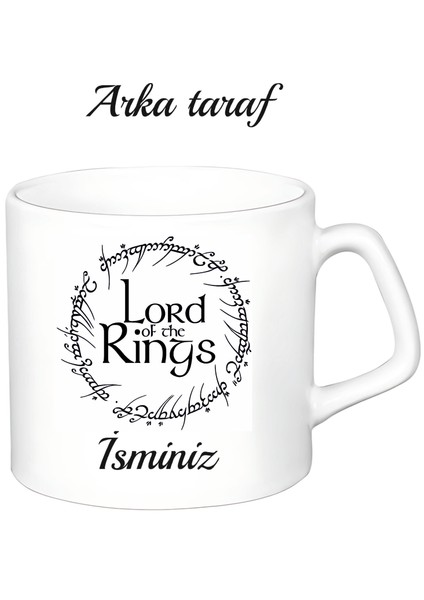 Kişiye Özel Yüzüklerin Efendisi Beyaz Afilli Kupa Bardak fiyatları
