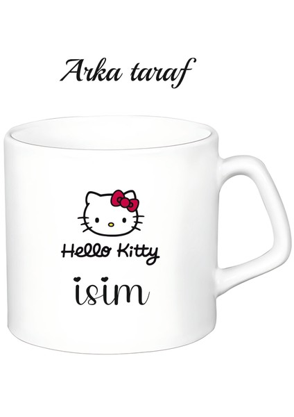 Kişiye Özel Hello Kitty Beyaz Afilli Kupa Bardak fiyatları