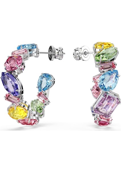 Swa Gema Renkli Halka Küpeler