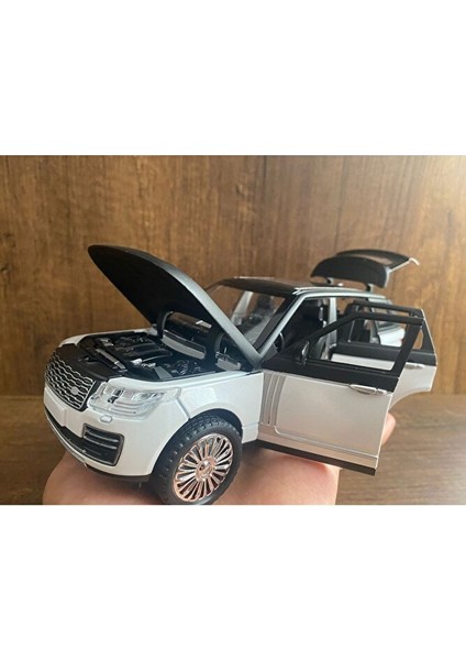 Range Rover Diecast Araba Beyaz Range Rover Velar Araba Diecast Metal Araba 6 Kapı Açılır Sesli