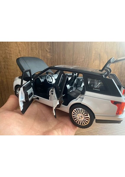 Range Rover Diecast Araba Beyaz Range Rover Velar Araba Diecast Metal Araba 6 Kapı Açılır Sesli fiyatları