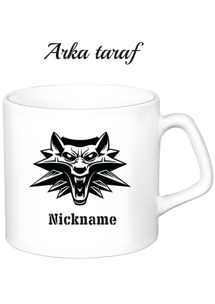 Kişiye Özel Witcher Temalı Beyaz Afilli Kupa Bardak fiyatları