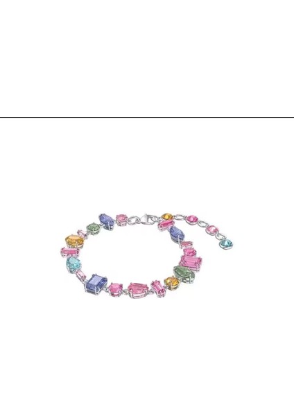 Swa Gema Bileklik Karışık Kesimler, Çok Renkli, Rodyum Kaplama