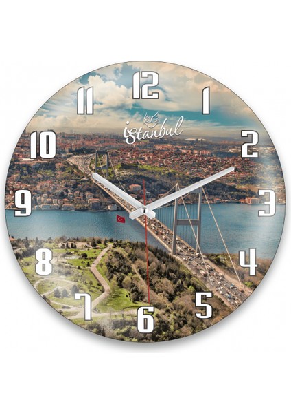 Yuvarlak Bombeli Duvar Saati