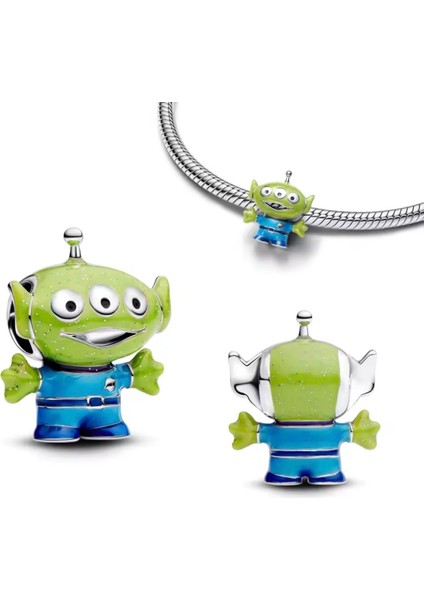 Gümüş Pixar Oyuncak Hikayesi Alien Charm