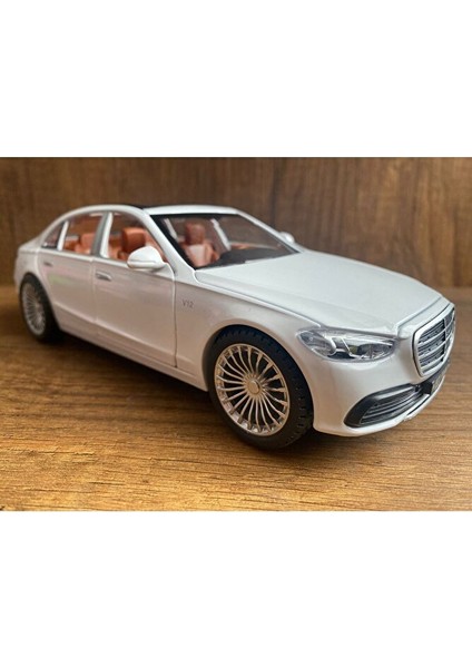 Mercedes Benz Maybach S600 Diecast Model Araba Sesli Işıklı Mercedes Makam Arabası Beyaz Mercedes fiyatları