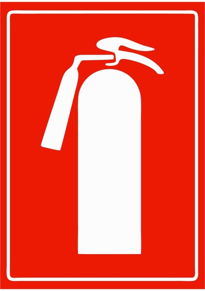 Yangın Söndürücü Isg Uyarı Levhası Pvc A5 15X21 cm