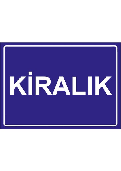 Kiralık Isg Uyarı Levhası Pvc A5 15X21 cm