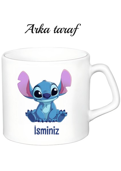 Kişiye Özel Stitch Beyaz Afilli Kupa Bardak fiyatları
