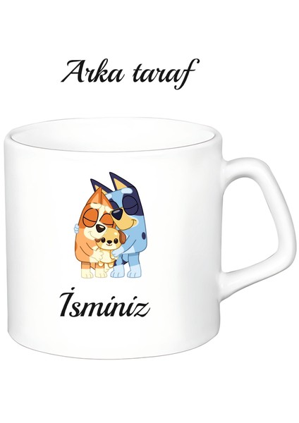 Kişiye Özel Bluey Beyaz Afilli Kupa Bardak fiyatları