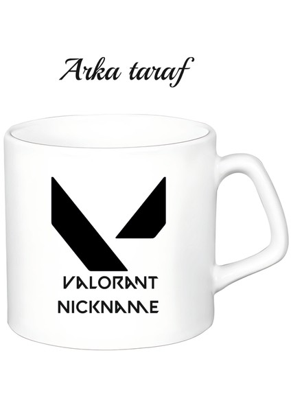 Kişiye Özel Valorant Beyaz Afilli Kupa Bardak fiyatları