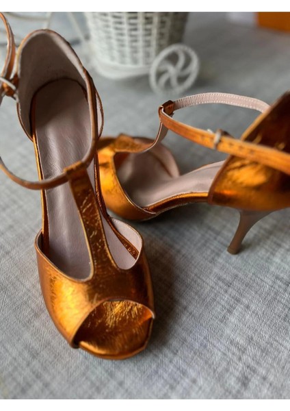 Tango Ayakkabısı Kadın 8,5 cm (13 Pont) T Model Deri Özel Üretim fiyatları