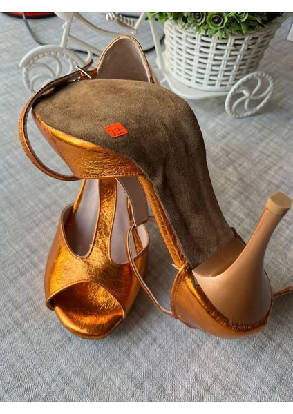 Tango Ayakkabısı Kadın 8,5 cm (13 Pont) T Model Deri Özel Üretim modelleri