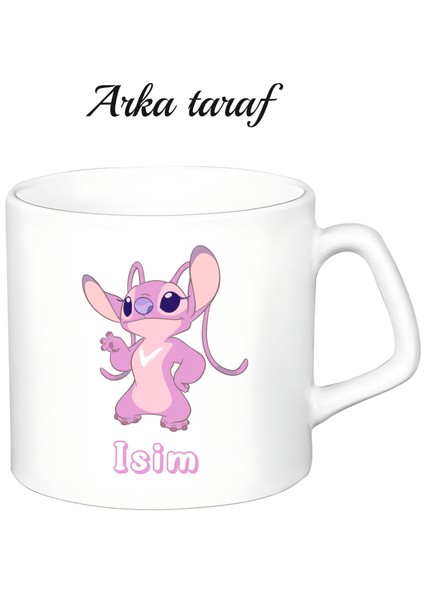Kişiye Özel Angel Stitch Beyaz Afilli Kupa Bardak fiyatları