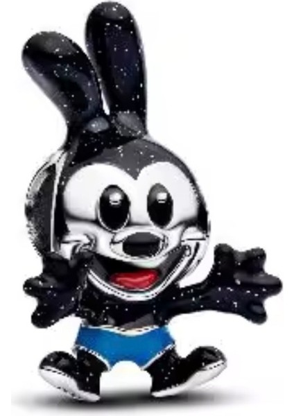 Gümüş Oswald Şanslı Tavşan Charm fiyatları