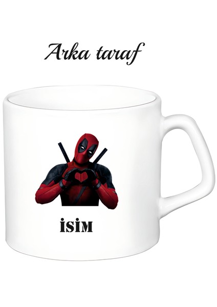 Kişiye Özel Deadpool Beyaz Afilli Kupa Bardak fiyatları