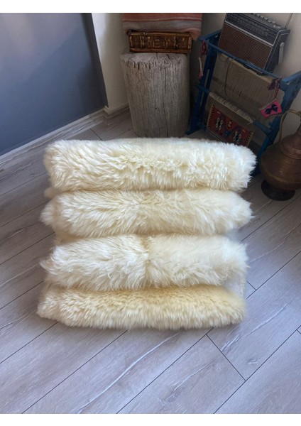Hakiki 100% Koyun Derisi Post Halı 110X80 cm – Doğal Kürk – Yumuşak & Isı Yalıtımlı – Ev Dekorasyonu