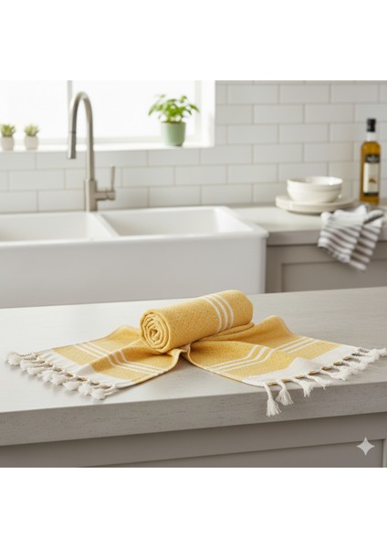 5 Adet Yüksek Emici Pamuk Mutfak El Bezi Havlusu Seti 30X50 Cm.