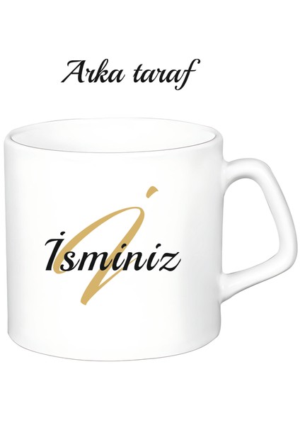 Kişiye Özel Isimli Beyaz Afilli Kupa Bardak fiyatları