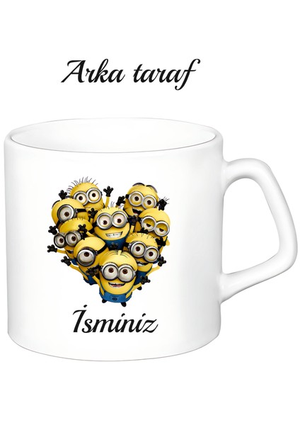 Kişiye Özel Minyonlar Beyaz Afilli Kupa Bardak fiyatları