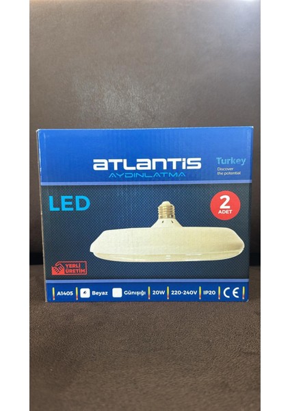 20W E27 2 Adet Küçük Boy Simit LED Ampul