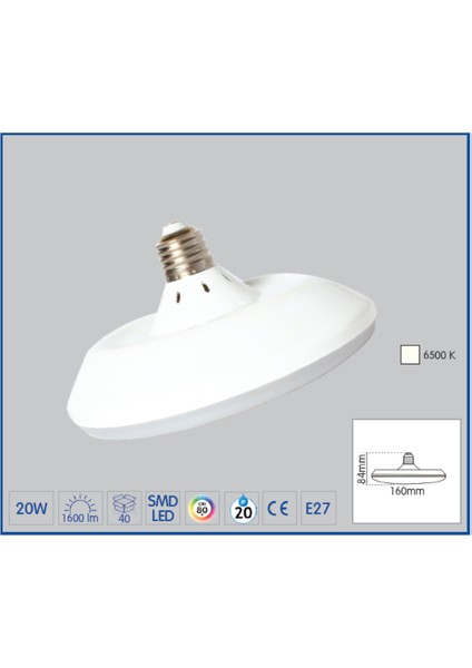 20W E27 2 Adet Küçük Boy Simit LED Ampul fırsatları