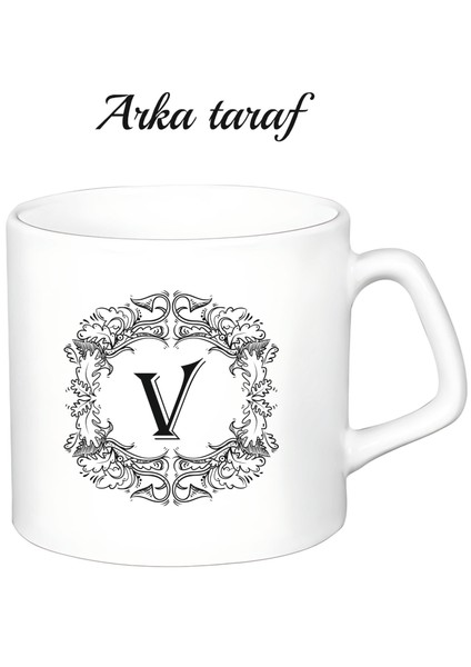 Kişiye Özel Harf Beyaz Afilli Kupa Bardak fiyatları