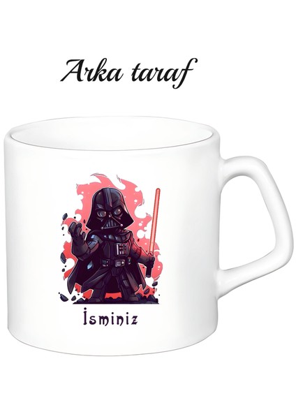 Kişiye Özel Starwars Temalı Beyaz Afilli Kupa Bardak fiyatları
