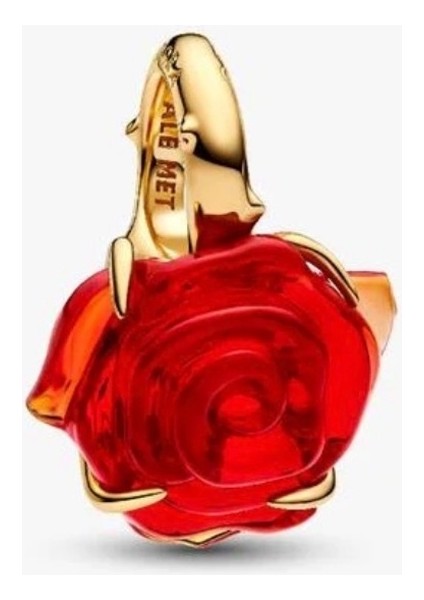 Gümüş Güzel ve Çirkin Sihirli Gül Sallantılı Charm