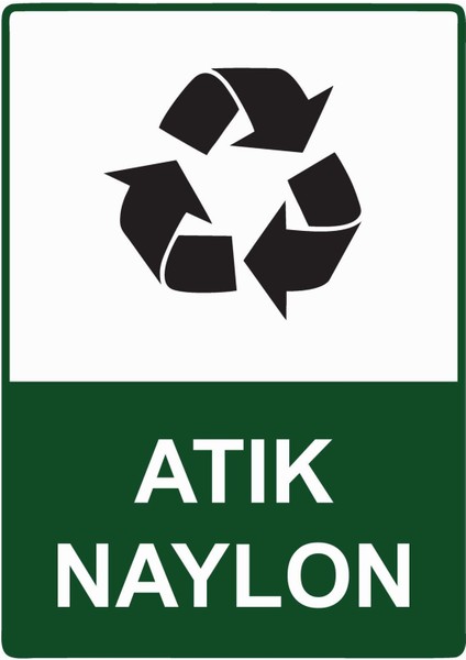 Atık Naylon Isg Uyarı Levhası Pvc A5 15X21 cm