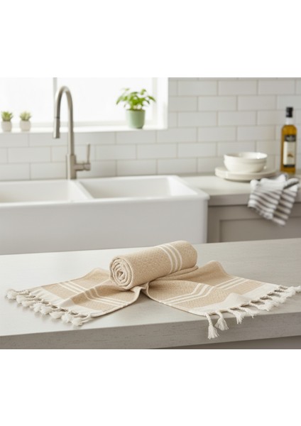 Yüksek Emici Pamuk Mutfak El Bezi Havlusu 30X50 Cm.